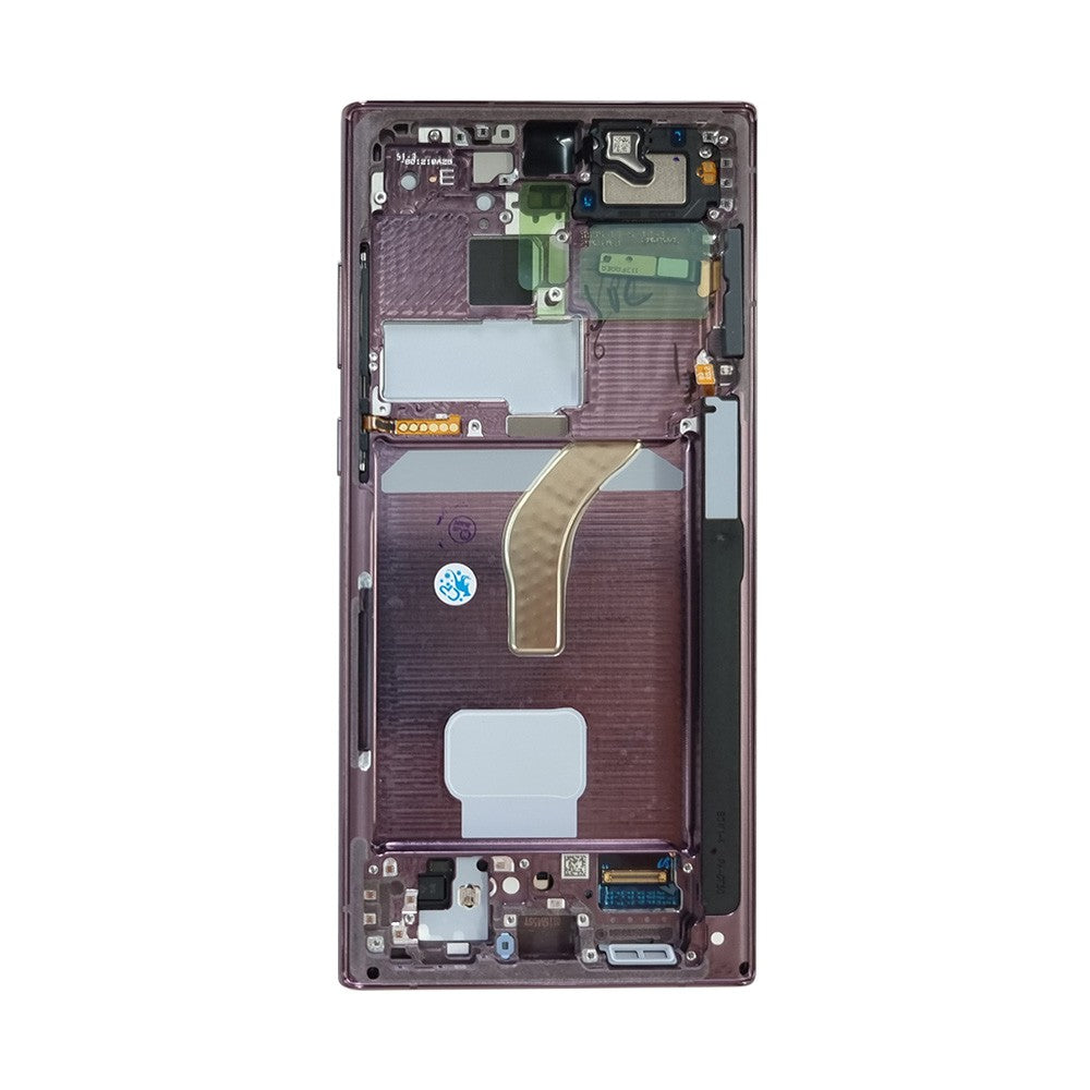Samsung Galaxy S22 Ultra 5G S908B OLED Screen Replacement Digitizer GH82-27488B/27489B (Gold)-Burgundy Samsung Galaxy S22 Ultra 5G S908B OLED Screen Replacement Digitizer GH82-27488B/27489B (Gold)-Burgundy